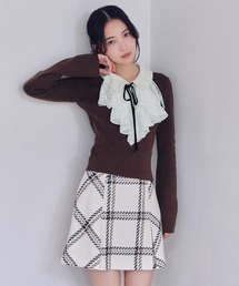 SNIDEL | Sustainableロービングチェックミニスカート(スカート)