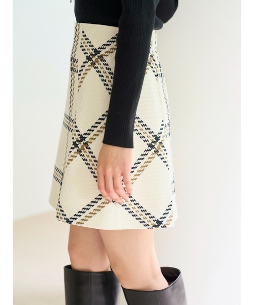 セール】Sustainableロービングチェックミニスカート（スカート