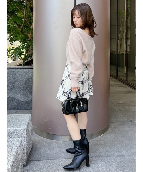 Sustainableロービングチェックミニスカート（スカート