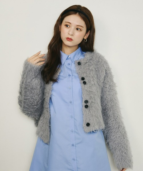 ボリュームロングシャギーカーディガン（カーディガン/ボレロ