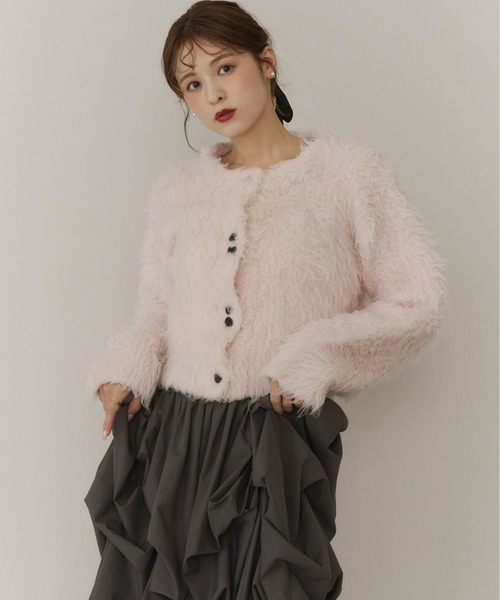 ボリュームロングシャギーカーディガン（カーディガン/ボレロ）｜Olu