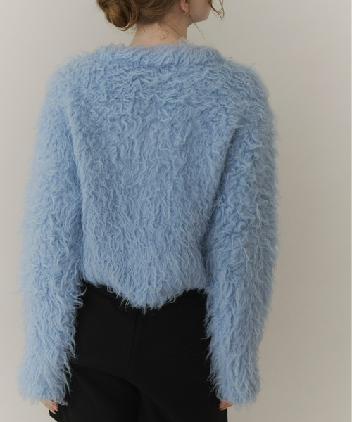 Olu.（オルドット）の「ボリュームロングシャギーカーディガン（カーディガン/ボレロ・レディース・ブルー/アッシュグレー/アイボリー/ベビーピンク・FREE）」の21枚目の写真