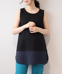 MB mint breeze（エムビーミントブリーズ）の「【L～5L 大きいサイズ】レイヤードタンクトップ（タンクトップ）」