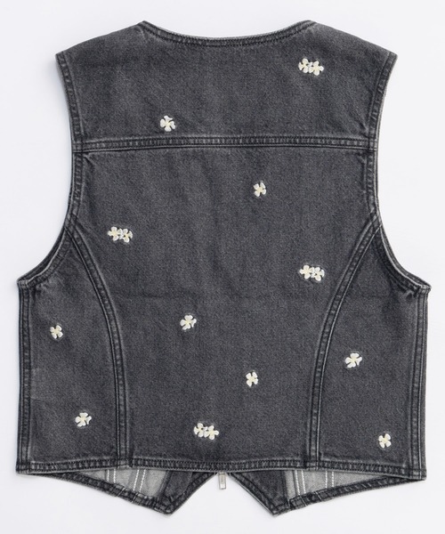 Wrangler×MAISON SPECIAL】Collaboration Flower Embroidery Denim