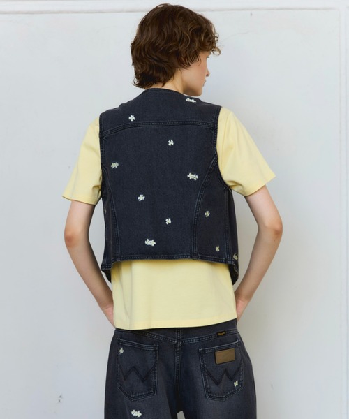 Wrangler×MAISON SPECIAL】Collaboration Flower Embroidery Denim