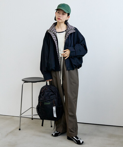 FREAK'S STORE(フリークスストア)の「スラックス イージーパンツ/チェックパンツ/タックワイドパンツ(スラックス・レディース・ダークブラウン/ブラウン/グレー/ブラック/ダークグレー・MEDIUM/SMALL)」の7枚目の写真
