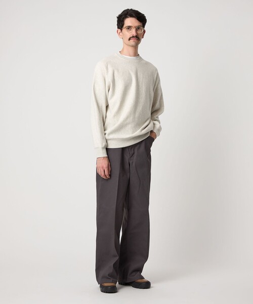 Steven Alan（スティーブンアラン）の「＜Steven Alan＞ CR ウラケ フリーダムスリーブ クルーネック スウェット（スウェット・メンズ・グレー/ダークグリーン/ブラック・S/M/L/XL）」の4枚目の写真