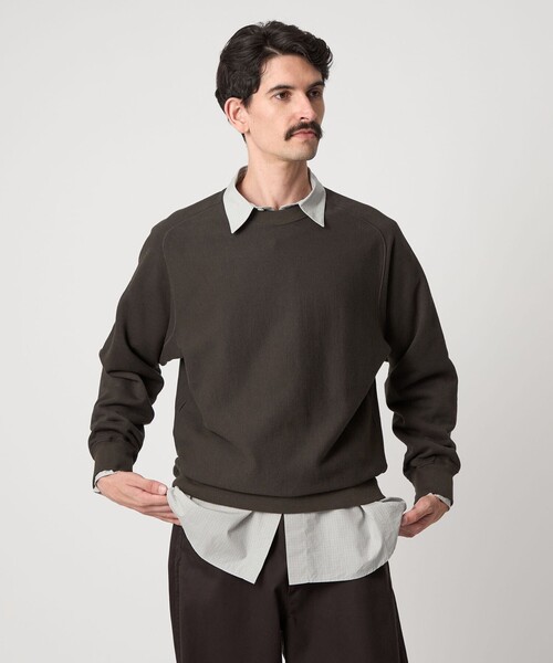 Steven Alan＞ CR ウラケ フリーダムスリーブ クルーネック スウェット