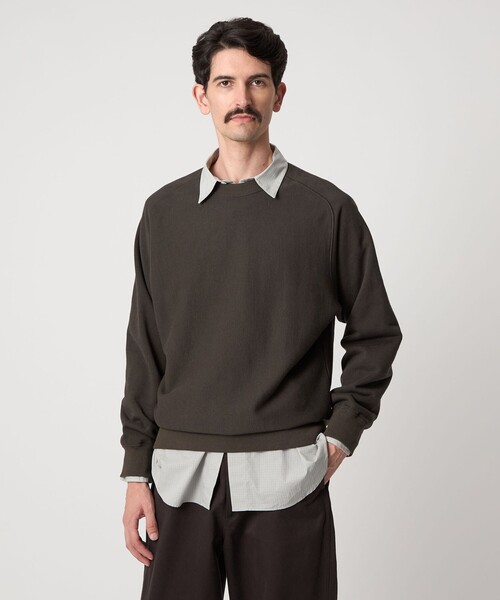 Steven Alan（スティーブンアラン）の「＜Steven Alan＞ CR ウラケ フリーダムスリーブ クルーネック スウェット（スウェット・メンズ・グレー/ダークグリーン/ブラック・S/M/L/XL）」の16枚目の写真