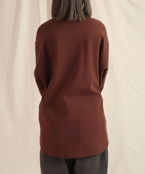 Brocante（ブロカント）の「[Brocante / ブロカント] 40/ポンチ ココンチュニック（Tシャツ/カットソー・レディース・ブルーパープル/ブラウン・2）」の12枚目の写真