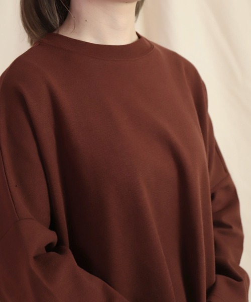 Brocante（ブロカント）の「[Brocante / ブロカント] 40/ポンチ ココンチュニック（Tシャツ/カットソー・レディース・ブルーパープル/ブラウン・2）」の13枚目の写真