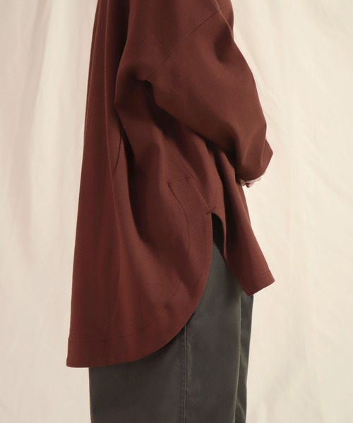 Brocante（ブロカント）の「[Brocante / ブロカント] 40/ポンチ ココンチュニック（Tシャツ/カットソー・レディース・ブルーパープル/ブラウン・2）」の14枚目の写真