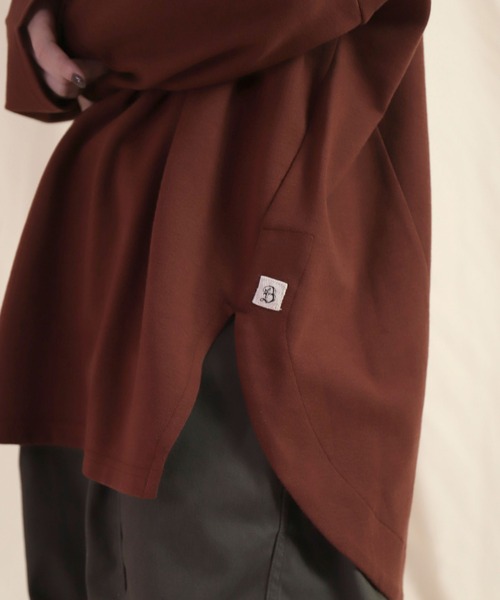 Brocante（ブロカント）の「[Brocante / ブロカント] 40/ポンチ ココンチュニック（Tシャツ/カットソー・レディース・ブルーパープル/ブラウン・2）」の15枚目の写真