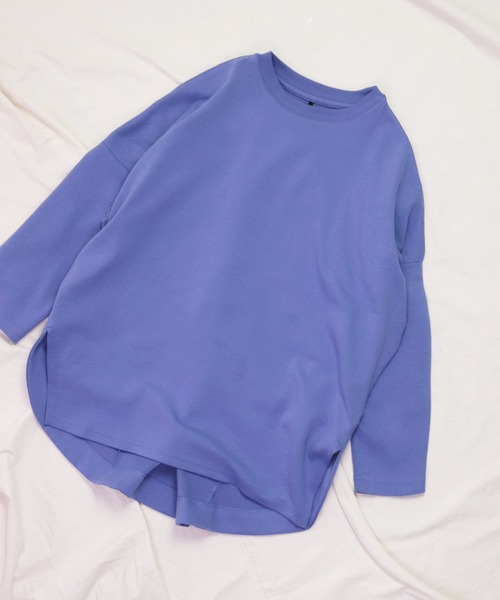 Brocante（ブロカント）の「[Brocante / ブロカント] 40/ポンチ ココンチュニック（Tシャツ/カットソー・レディース・ブルーパープル/ブラウン・2）」の18枚目の写真