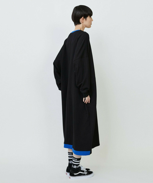 FRAPBOIS（フラボア）の「スウェットワンピ（ワンピース・レディース・ブルー/ブラック・1）」の11枚目の写真