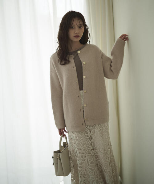 PROPORTION BODY DRESSING(プロポーションボディドレッシング)の「ケミカルレースマーメイドスカート / 1215220910(スカート・レディース・ダークグレー/ベージュ/ブラウン系その他・SMALL/P/S/MEDIUM)」の7枚目の写真