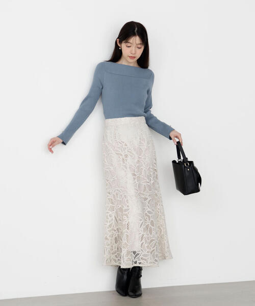 PROPORTION BODY DRESSING(プロポーションボディドレッシング)の「ケミカルレースマーメイドスカート / 1215220910(スカート・レディース・ダークグレー/ベージュ/ブラウン系その他・SMALL/P/S/MEDIUM)」の12枚目の写真