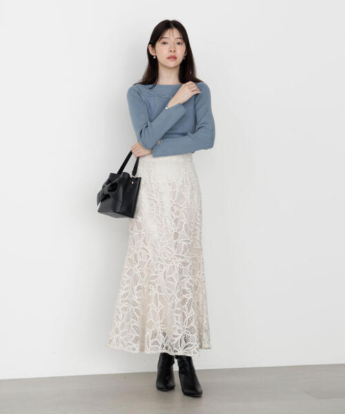 PROPORTION BODY DRESSING(プロポーションボディドレッシング)の「ケミカルレースマーメイドスカート / 1215220910(スカート・レディース・ダークグレー/ベージュ/ブラウン系その他・SMALL/P/S/MEDIUM)」の13枚目の写真