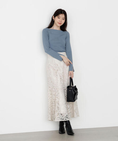 PROPORTION BODY DRESSING(プロポーションボディドレッシング)の「ケミカルレースマーメイドスカート / 1215220910(スカート・レディース・ダークグレー/ベージュ/ブラウン系その他・SMALL/P/S/MEDIUM)」の14枚目の写真