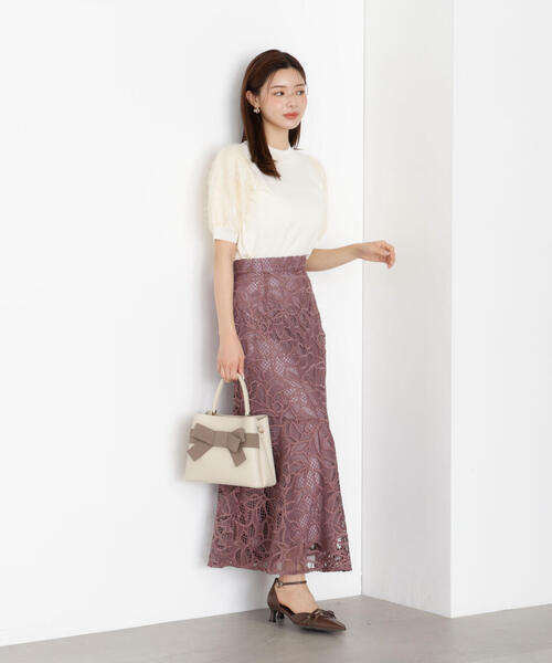 PROPORTION BODY DRESSING(プロポーションボディドレッシング)の「ケミカルレースマーメイドスカート / 1215220910(スカート・レディース・ダークグレー/ベージュ/ブラウン系その他・SMALL/P/S/MEDIUM)」の21枚目の写真