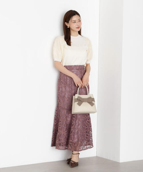 PROPORTION BODY DRESSING(プロポーションボディドレッシング)の「ケミカルレースマーメイドスカート / 1215220910(スカート・レディース・ダークグレー/ベージュ/ブラウン系その他・SMALL/P/S/MEDIUM)」の3枚目の写真