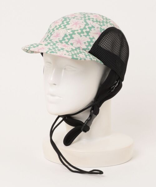 ROXY（ロキシー）の「WR UV WATER SURF CAP /ロキシー撥水あごベルト付きサーフキャップ（帽子）（キャップ・レディース・ブラック/グリーン・FREE）」の10枚目の写真