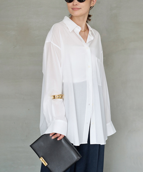 週末セール!ドゥーズィエムクラス Cotton Sheer Wash シャツ Cotton Sheer Wash シャツ(シャツ/ブラウス)|Deuxieme Classe