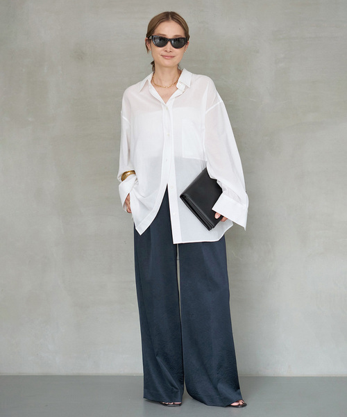 Cotton Sheer Wash シャツ（シャツ/ブラウス）｜Deuxieme Classe