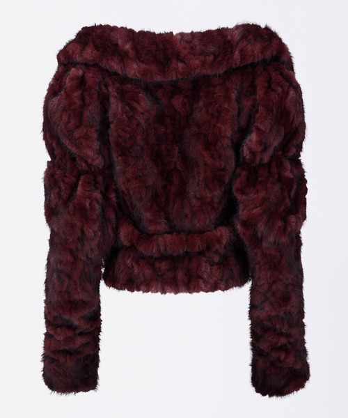 SCULPTOR（スカルプター）の「Faux Fur Corset Jacket（その他アウター・レディース・ワイン/グレー・LARGE/SMALL）」の11枚目の写真