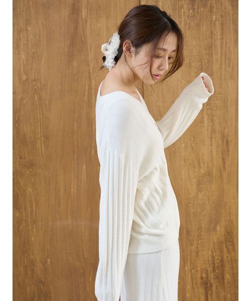 SNIDEL HOME(スナイデルホーム)の「ハートチュールバンス(バレッタ/ヘアクリップ・レディース・レッド/ベージュ/アイボリー・F)」の9枚目の写真