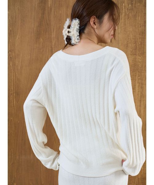 SNIDEL HOME(スナイデルホーム)の「ハートチュールバンス(バレッタ/ヘアクリップ・レディース・レッド/ベージュ/アイボリー・F)」の8枚目の写真