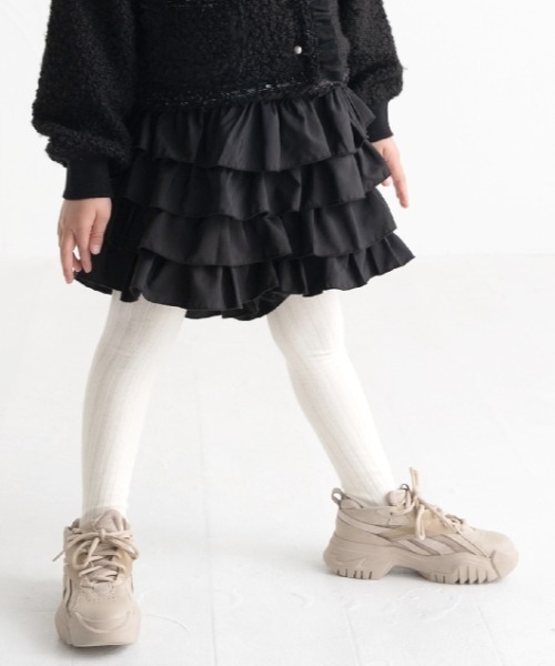 maarook（マルーク）の「タフタフリルキュロット（その他パンツ・キッズ・ブラック/ホワイト・130cm/120cm/110cm/100cm）」の2枚目の写真