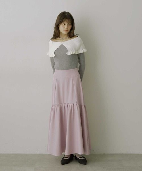 VIOLETTA(ヴィオレッタ)の「【HEIREN】ハイウエストマーメイドスカート(スカート・レディース・グレー/ブラック/ライトパープル・S/M)」の7枚目の写真