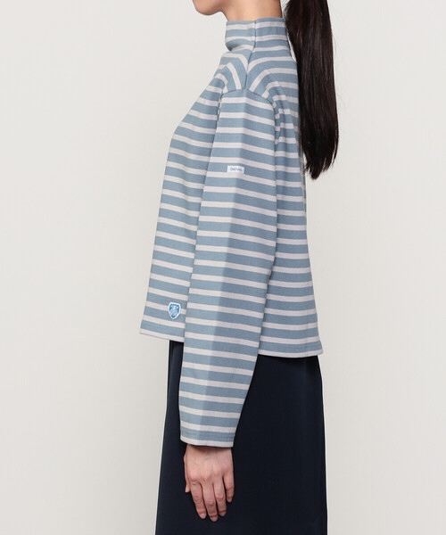 ORCIVAL ストライプ タグ付き　未使用　カットソー　size4 ORCIVAL | コットンロード ボトルネックTシャツ WOMEN（Tシャツ