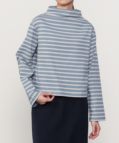 【nagakoおまとめ買い】Orcival ロンT ホワイト サイズ１ ORCIVAL | コットンロード ボトルネックTシャツ WOMEN（Tシャツ