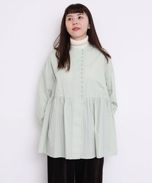 _タイプライターころころボタン　ブラウス