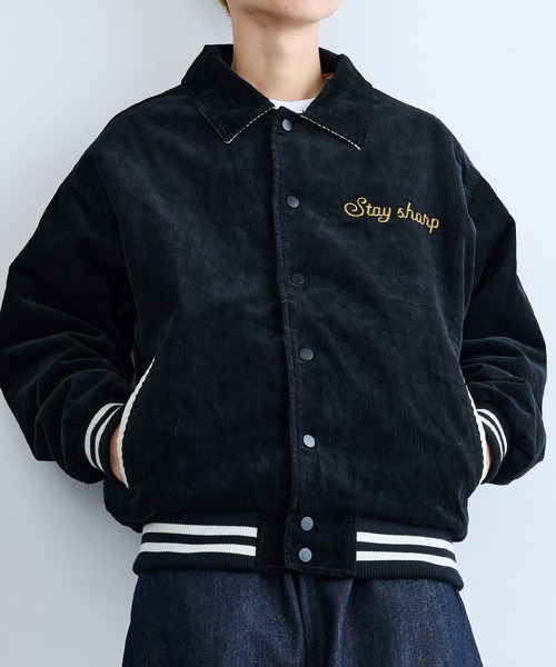 逃げ水あむ　コーデュロイスタジャン 逃げ水あむ コーデュロイスタジャン