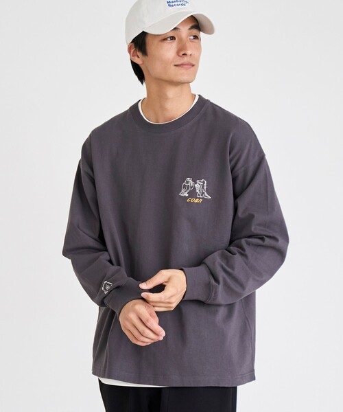 coen（コーエン）の「RYO KANEYASU × コーエン　アニマルプリントロンT（Tシャツ/カットソー・メンズ・ベージュ/ダークグレー/ライトブルー/ホワイト・XL/S/L/M）」の2枚目の写真