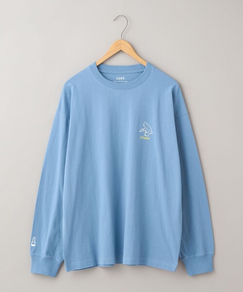 coen（コーエン）の「RYO KANEYASU × コーエン　アニマルプリントロンT（Tシャツ/カットソー・メンズ・ベージュ/ダークグレー/ライトブルー/ホワイト・XL/S/L/M）」の4枚目の写真