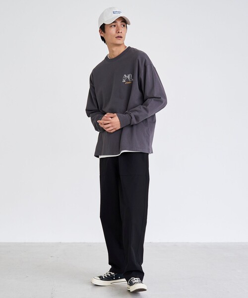 coen（コーエン）の「RYO KANEYASU × コーエン　アニマルプリントロンT（Tシャツ/カットソー・メンズ・ベージュ/ダークグレー/ライトブルー/ホワイト・XL/S/L/M）」の21枚目の写真