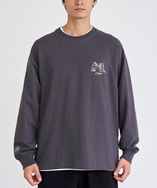 coen（コーエン）の「RYO KANEYASU × コーエン　アニマルプリントロンT（Tシャツ/カットソー・メンズ・ベージュ/ダークグレー/ライトブルー/ホワイト・XL/S/L/M）」の7枚目の写真