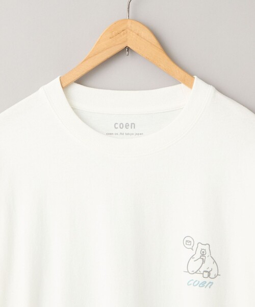 coen（コーエン）の「RYO KANEYASU × コーエン　アニマルプリントロンT（Tシャツ/カットソー・メンズ・ベージュ/ダークグレー/ライトブルー/ホワイト・XL/S/L/M）」の13枚目の写真