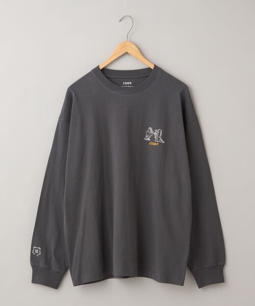 coen（コーエン）の「RYO KANEYASU × コーエン　アニマルプリントロンT（Tシャツ/カットソー・メンズ・ベージュ/ダークグレー/ライトブルー/ホワイト・XL/S/L/M）」の16枚目の写真