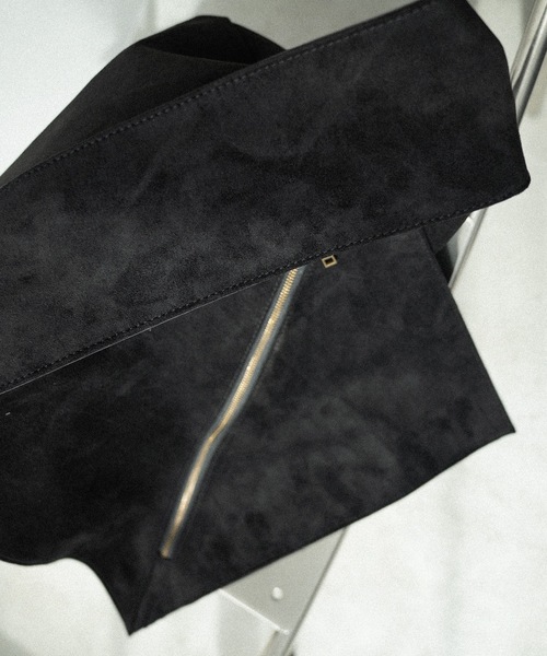 cii(シー)の「slash zip vintage shoulder bag / スラッシュジップヴィンテージショルダーバッグ(ショルダーバッグ・メンズ・ブラック/ブラウン・FREE)」の12枚目の写真