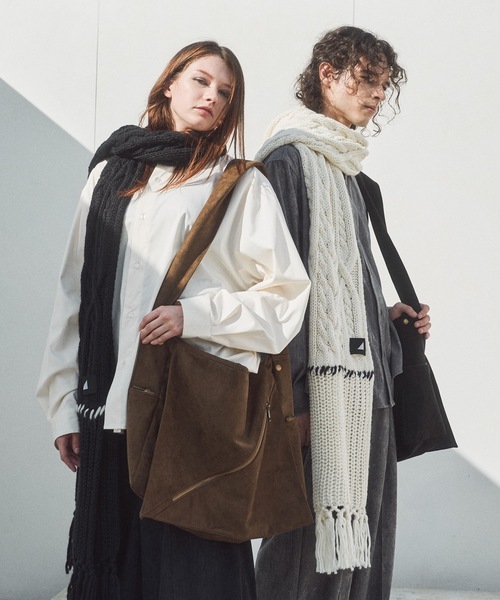 cii(シー)の「slash zip vintage shoulder bag / スラッシュジップヴィンテージショルダーバッグ(ショルダーバッグ・メンズ・ブラック/ブラウン・FREE)」の3枚目の写真