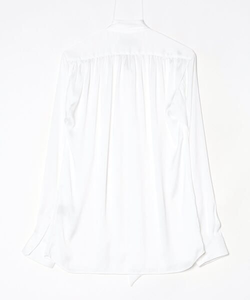 GalaabenD（ガラアーベント）の「Vintage Satin Gather Ribbon SH（シャツ/ブラウス・メンズ・ブラック/ホワイト・48/46）」の3枚目の写真