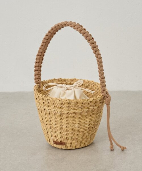 BEARDSLEY(ビアズリー)の「《MUUN》かごバッグ(かごバッグ・レディース・キャメル・FREE)」の1枚目の写真