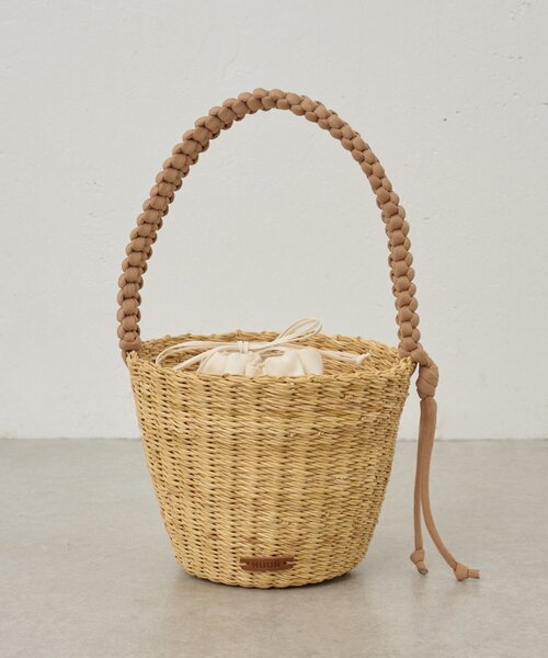 BEARDSLEY(ビアズリー)の「《MUUN》かごバッグ(かごバッグ・レディース・キャメル・FREE)」の2枚目の写真