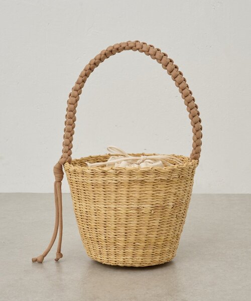 BEARDSLEY(ビアズリー)の「《MUUN》かごバッグ(かごバッグ・レディース・キャメル・FREE)」の4枚目の写真