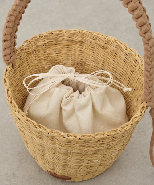 BEARDSLEY(ビアズリー)の「《MUUN》かごバッグ(かごバッグ・レディース・キャメル・FREE)」の6枚目の写真